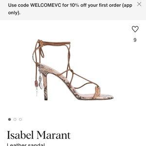 Isabel Marant Brown and Cream Leather Heels